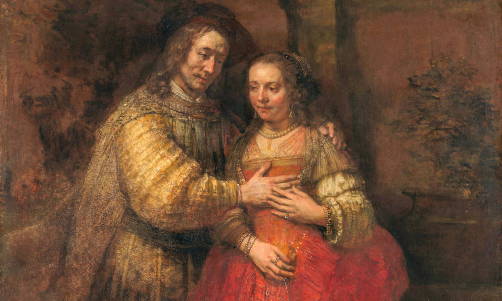 Isaac und Rebecca genannt als 'die jüdische Hochzeit gemalt von Rembrandt
