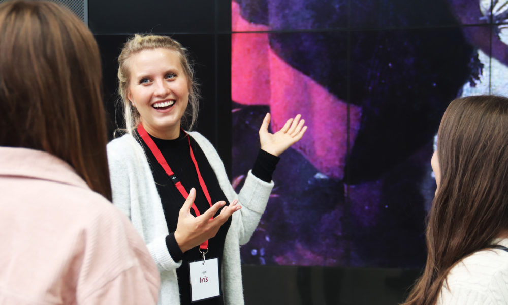 Stadtführerin Iris gibt eine Amsterdamliebe Van Gogh Tour