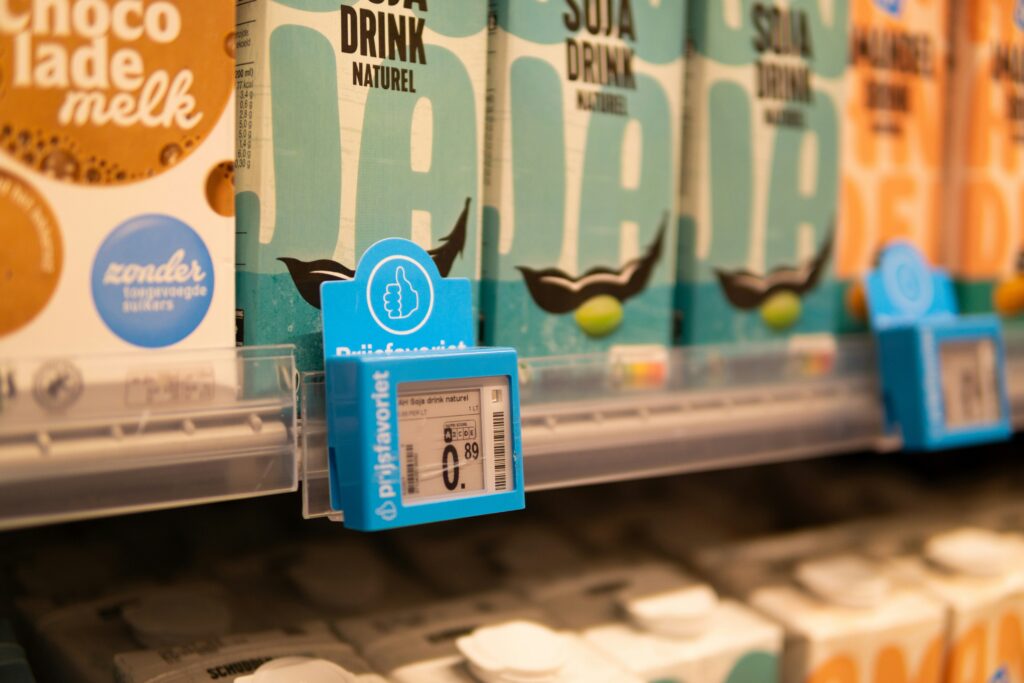 Albert Heijn Preisschild in Amsterdam